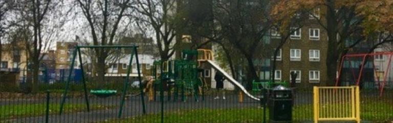 Playground on Rush Common Woodland Walk