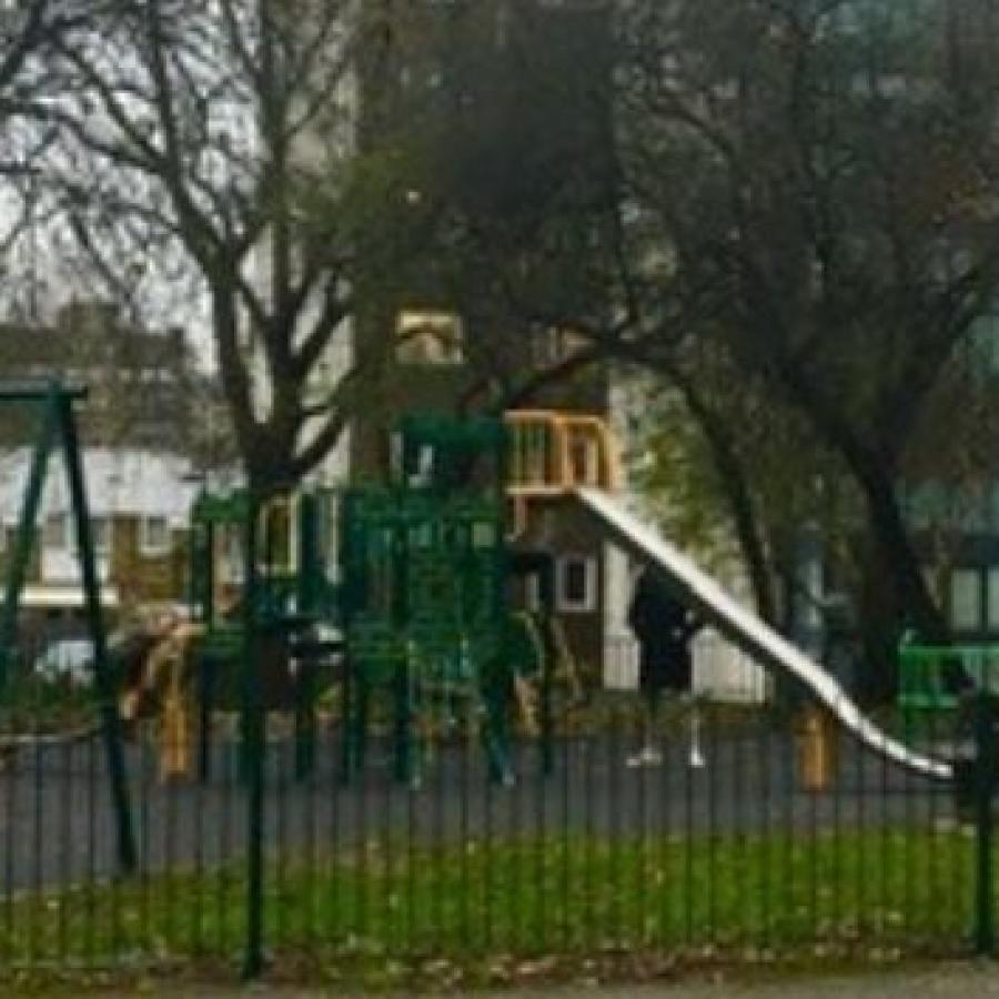 Playground on Rush Common Woodland Walk