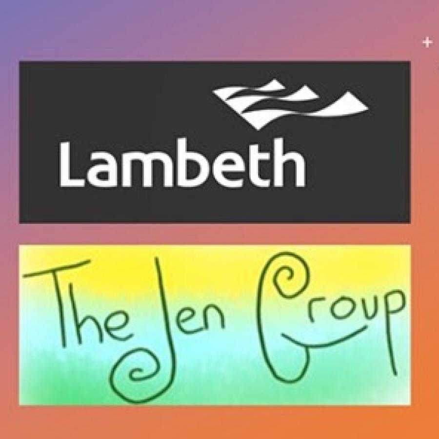 Free suicide prevention training monthly sessions - Lambeth & Jen Group logos