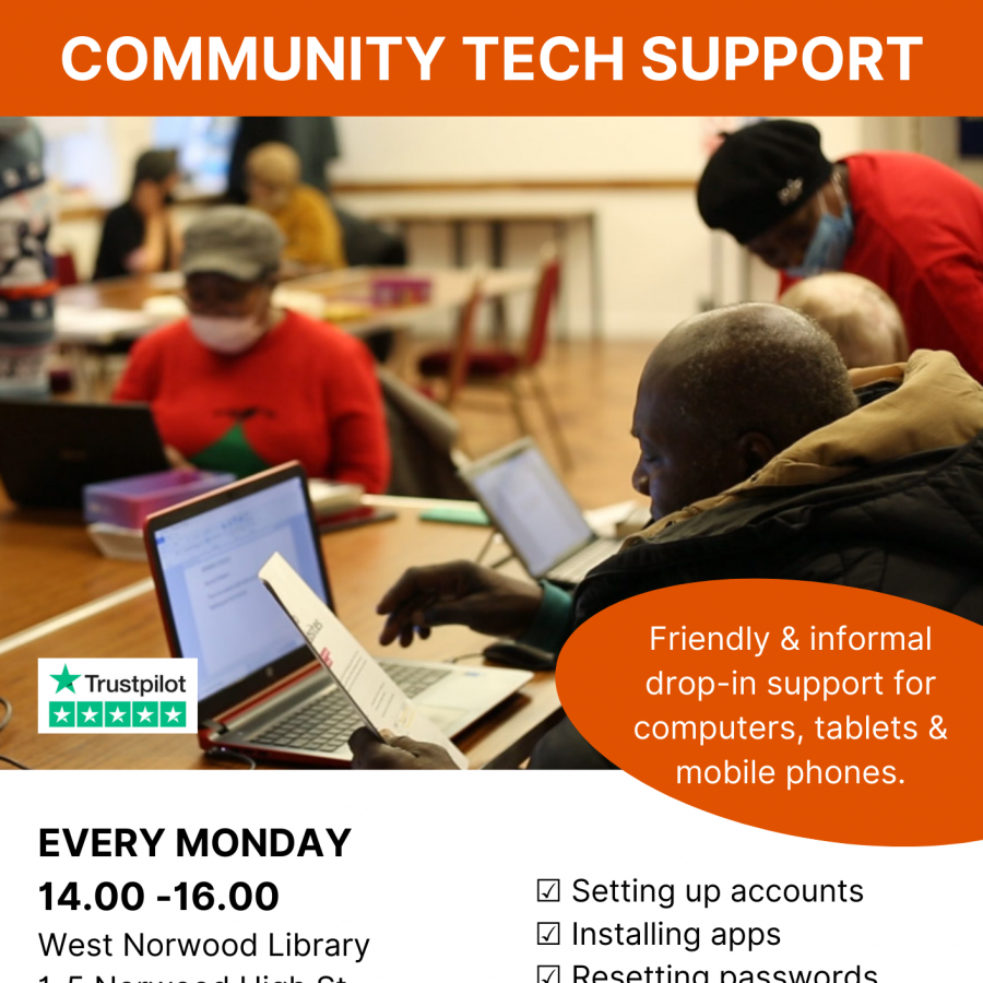 Community Tech Support @ West Norwood Library monday